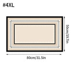 tapis bain anti dérapant absorbant moderne motif géométrique beige clair