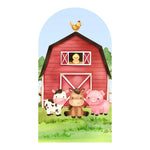 panneau décoratif animaux illustration cartoon clips enfants rouge vert bleu blanc