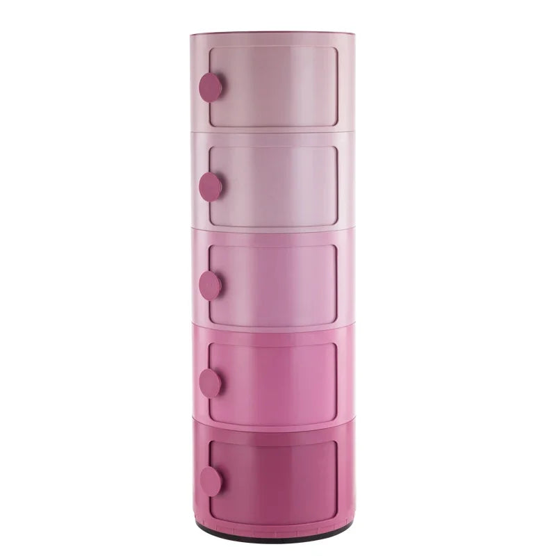 table nuit meuble moderne rose minimaliste tiroirs transparents chambre coucher