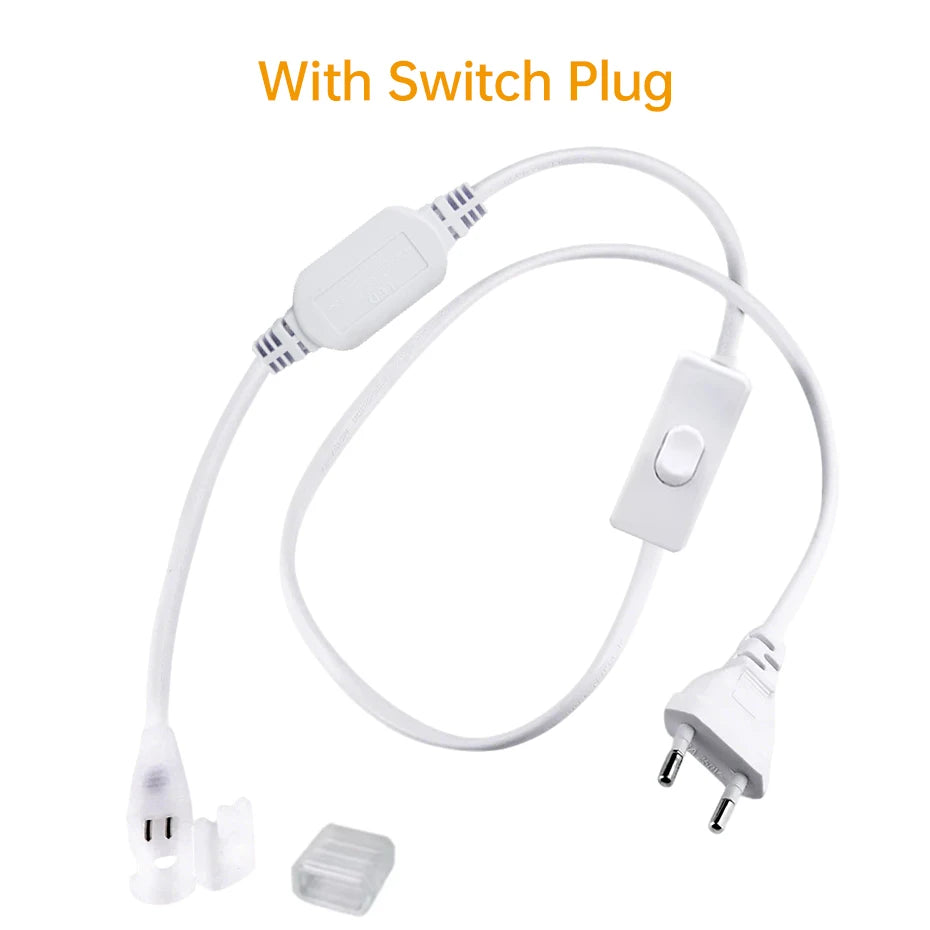 connecteur led blanc 220v interrupteur clips certification moderne fonctionnel