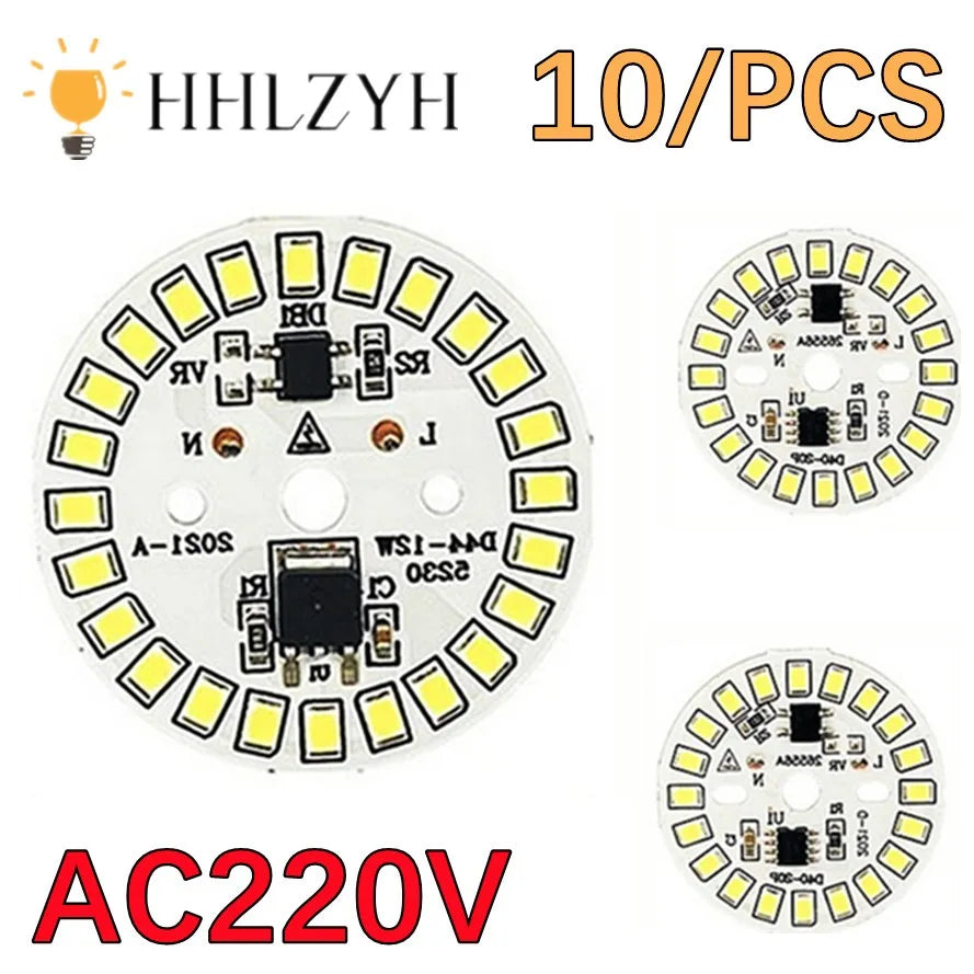 chips led blanc 3w 5w 7w 9w 12w smd 2835 modernes 220v diy ampoule
