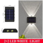lampes murales solaires led modernes ip66 imperméablesextérieur minimalistes