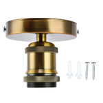 support ampoule bronze doré moderne vis fixation industrielle aluminium brossé chambre salon cuisine
