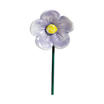 feuille d'abeille céramique rouge rose jaune vert fleurs stylisées décoration extérieure tringle support jardin