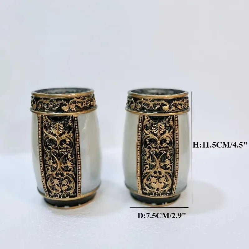 Étui de brosse à dents en résine bordeaux - Accessoire organisation salle de bain