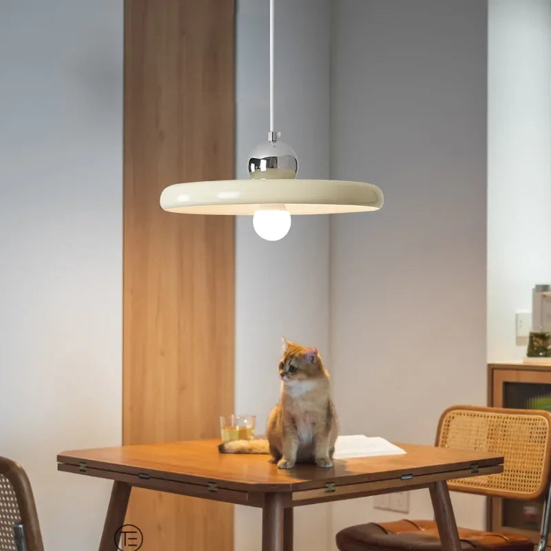 suspension lumineuse moderne blanc ronde pendentif protection ip20 flux lumineux 249 2000 volts 90
