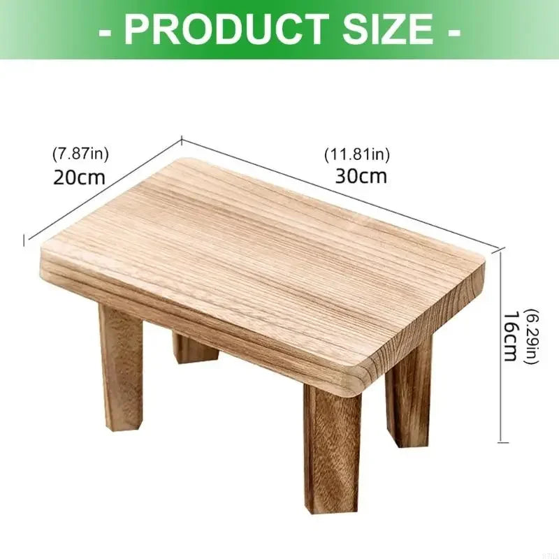 tabouret moderne bois massif grain visible couleur brun foncé minimaliste salon decoration assemblage facile