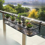 étagère murale noire moderne grille florale clips suspension plante pot assemblage économique