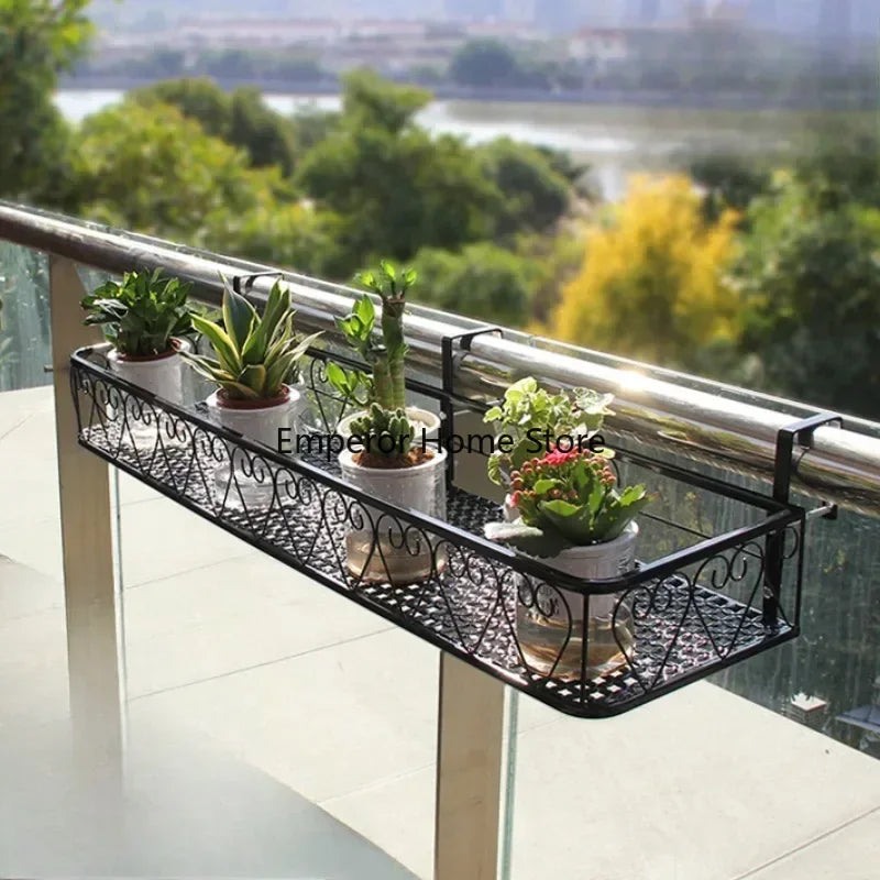 étagère murale noire moderne grille florale clips suspension plante pot assemblage économique