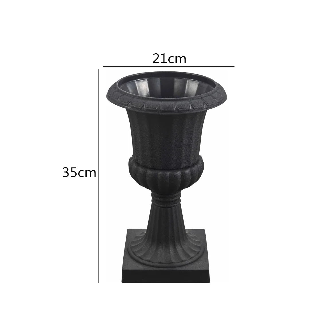 vase noir blanc rayures horizontales intérieur extérieur décoration jardin maison