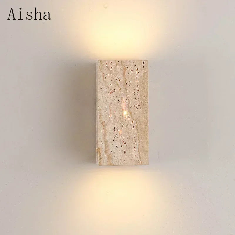 Luminaire LED pierre naturelle pour intérieur