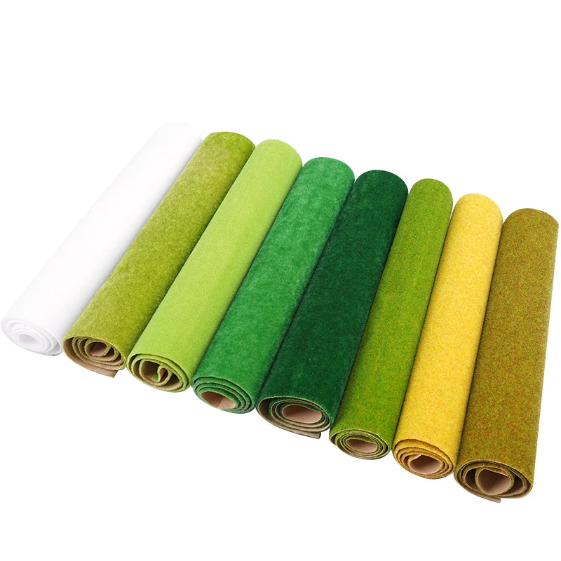 tapis turfe artificielle jaune vert light green dark green plat disposition architecturale bricolage