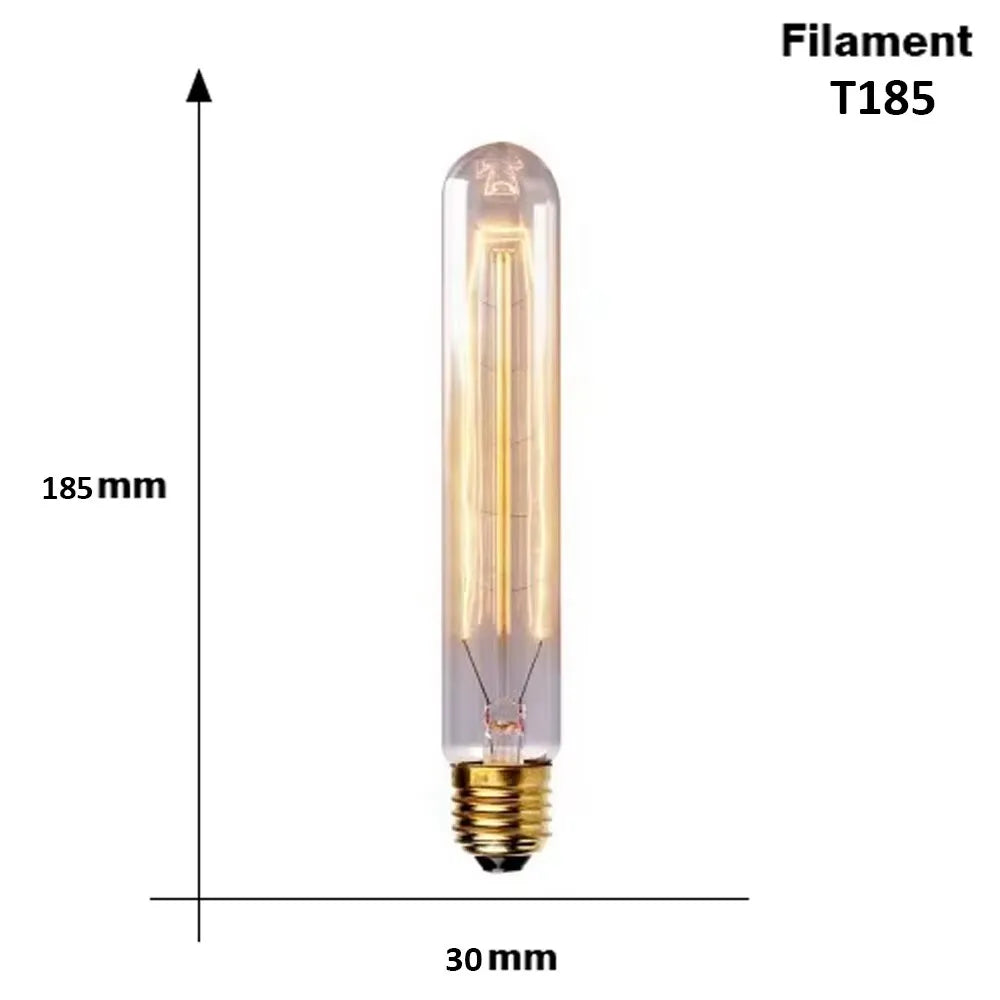 ampoule led filament rétro vintage globe transparent spirale dorée culotte e27 salon