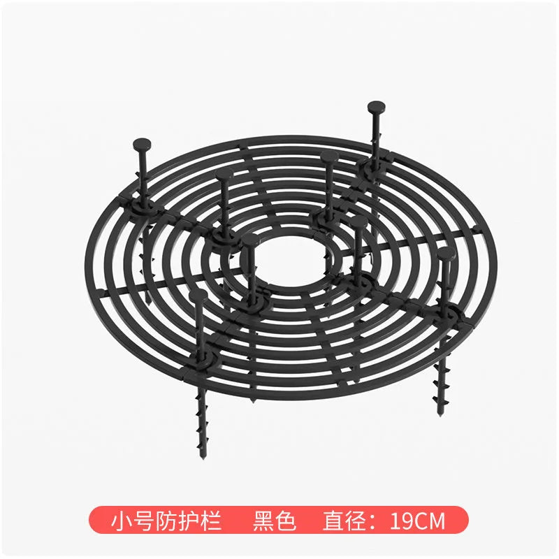 grille protection pot fleur marron clair moderne 19cm 30cm 52cm occlusion horizontal minimaliste