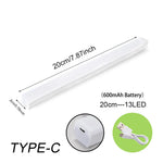 lampe led strip blanc moderne adhésif rechargeable urgence 50cm 36led usb warm white cold