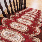 tapis d'escalier adhésif floral ovale salon classique multicolor usage intérieurextérieur