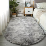 tapis gris blanc rose bleu moderne doux fourré chambre salon oval 100 polyester