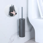 brosse wc inoxydable moderne blanche noire argent or support mural pieds