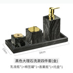 distributeur savon liquide marbre moderne noir blanc gris élégant salle bain