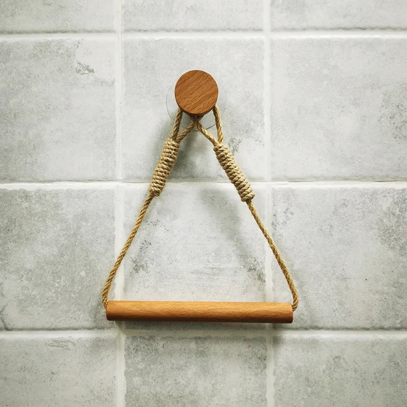 porte rouleau papier toilette bois marron blanc minimaliste moderne cuir inclusion métal doré