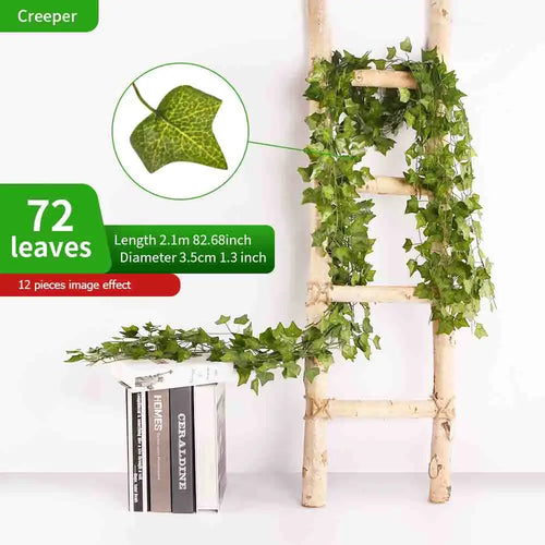 guirlande artificielle feuilles lierre vert décoration jardin intérieur fête mariage extérieur plante vigne