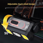 lampe frontale led rechargeable noire bande elasto moderne camping travaux
