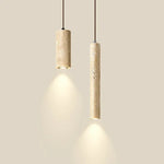 suspension lumineuse moderne pierre naturelle abatjour opaque câble métallique chambre salon led