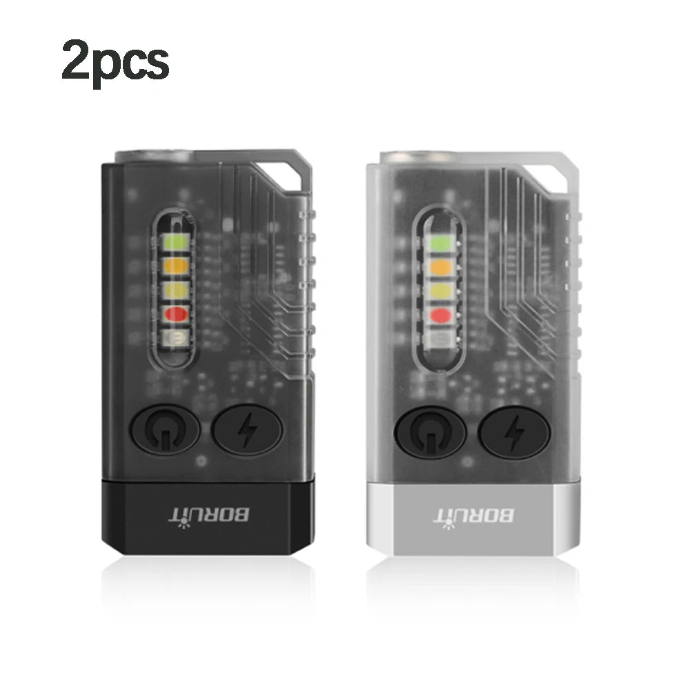lampe torche multifonction rechargeable led noire aimant lumière uv portable pratique