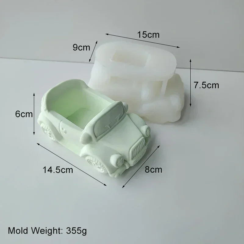 cache plantes forme voiture camion train blanc rose vert vintage rétro
