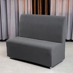 housse banc moderne tissu carreaux polyester lavable machine antidérapante bleu noir rouge