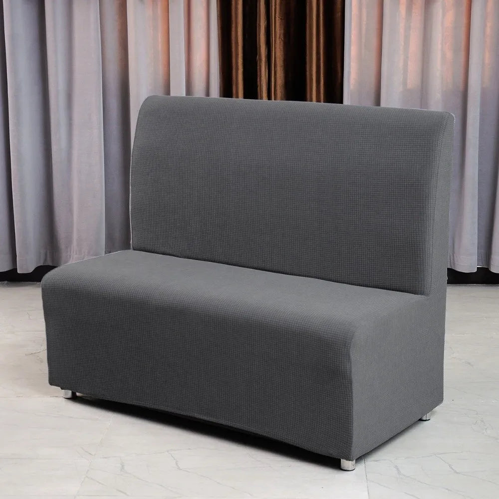 housse banc moderne tissu carreaux polyester lavable machine antidérapante bleu noir rouge