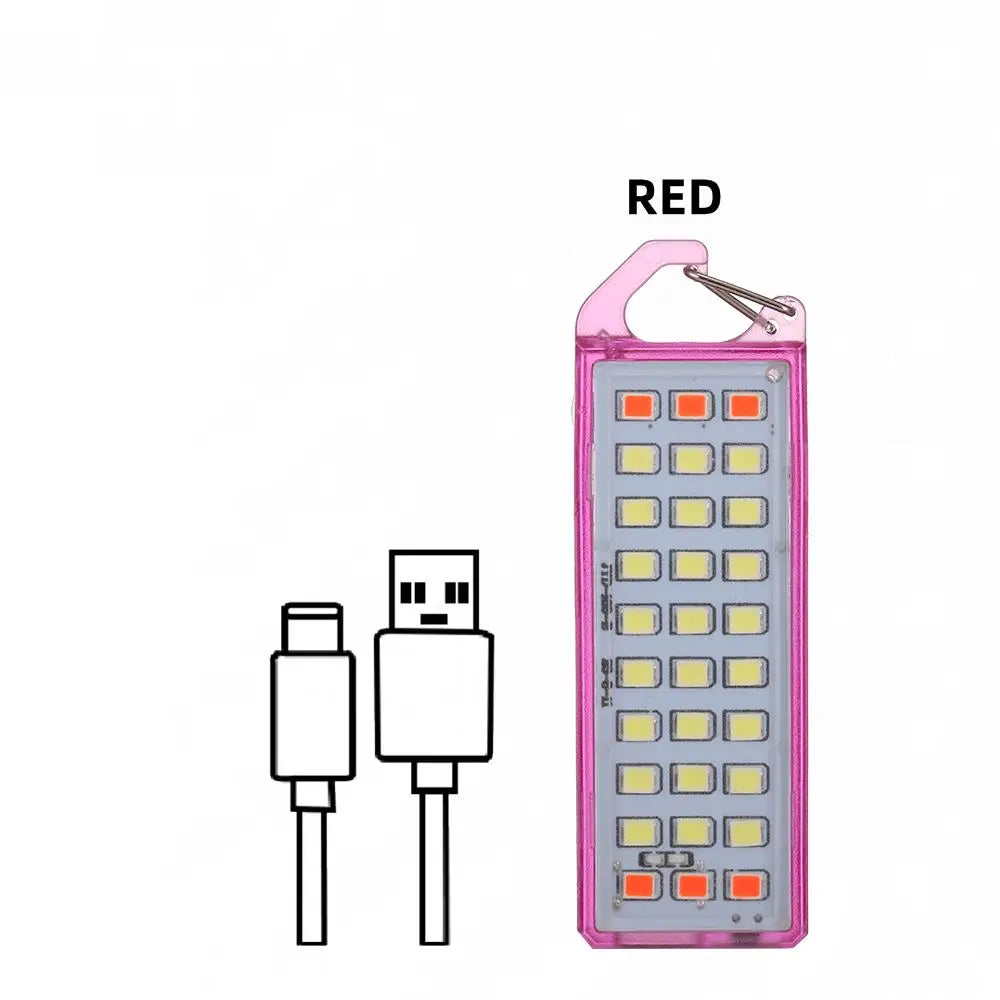 lampe poche rechargeable led rose verte noire transparent moderne compact clips détachables câble usb