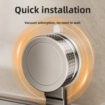 étagère murale salle bain aluminium gris métallisé lisse brillante sans perçage moderne minimaliste 30