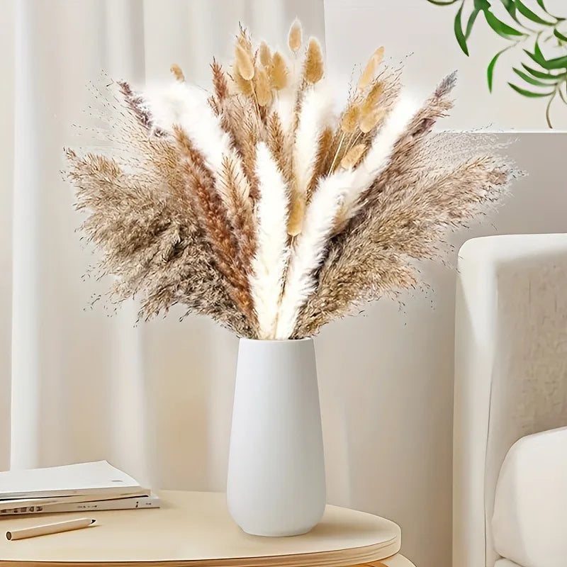 décoration maison bouquet fleurs séchées pampas lavande naturel rustique anniversaire mariage