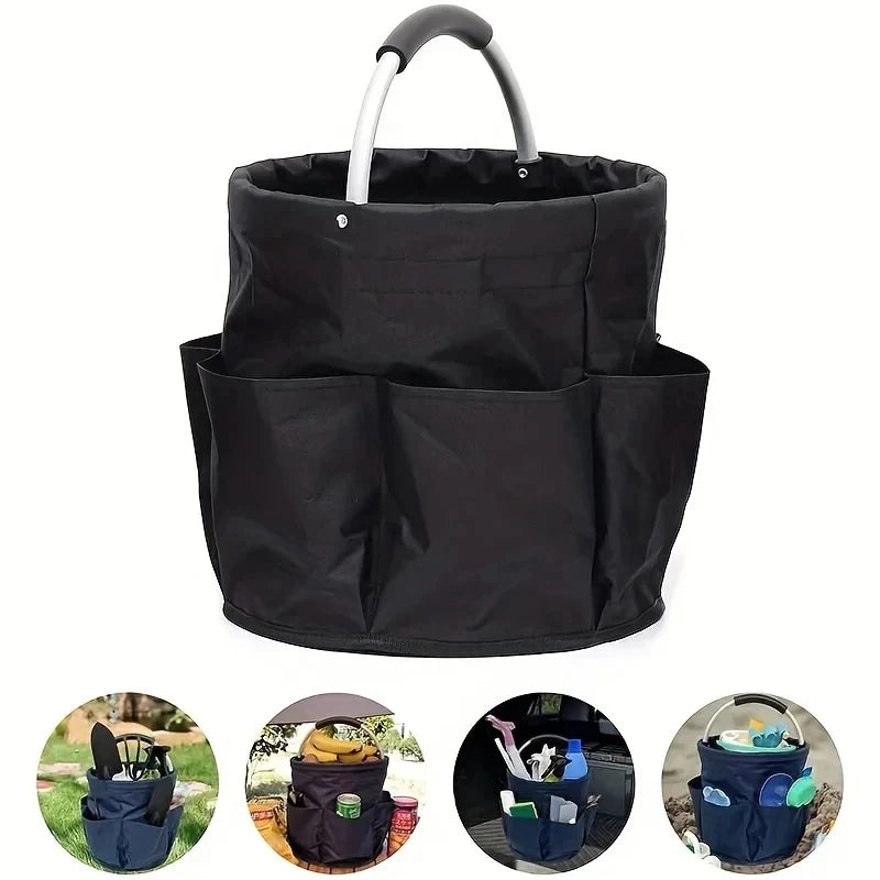 sac pliable rangement noir poches oxford cloth pratique éco friendly multifonctionnalité