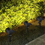 projecteur solaire led ip65 moderne noir autoinstallation exterieur deco jardin vacances lumière solaire