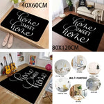 tapis moderne lion stylisé motifs géométriques noir vert rouge jaune blanc salon chambre coucher