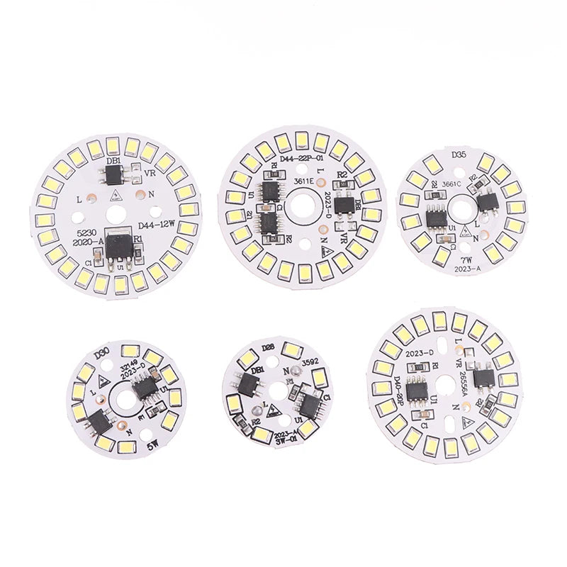 ampoule led circulaire diodes blanc moderne technologie spot downlight plafonnier lumière intérieure facile composants