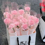 bouquet fleurs artificielles rose mariage décoration intérieure moderne élégante anniversaire cadeau fête transparent ruban
