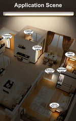 lampe led détecteur mouvement rechargeable 5v warm white cool white 10cm 30cm moderne abs
