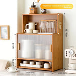 meuble rangement tasses bols bois noir moderne cuisine buffet