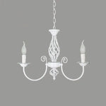 lustre pendentif blanc classique ampoules éclairage salon chambre restaurant vintage métal