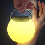 lampe table moderne blanche rechargeable via usb anneau métallique simple lumière intérieure portative