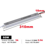 driver led strip 12v 24v 24w 36w 48w 60w 72w 100w ac220v ultrathin moderne