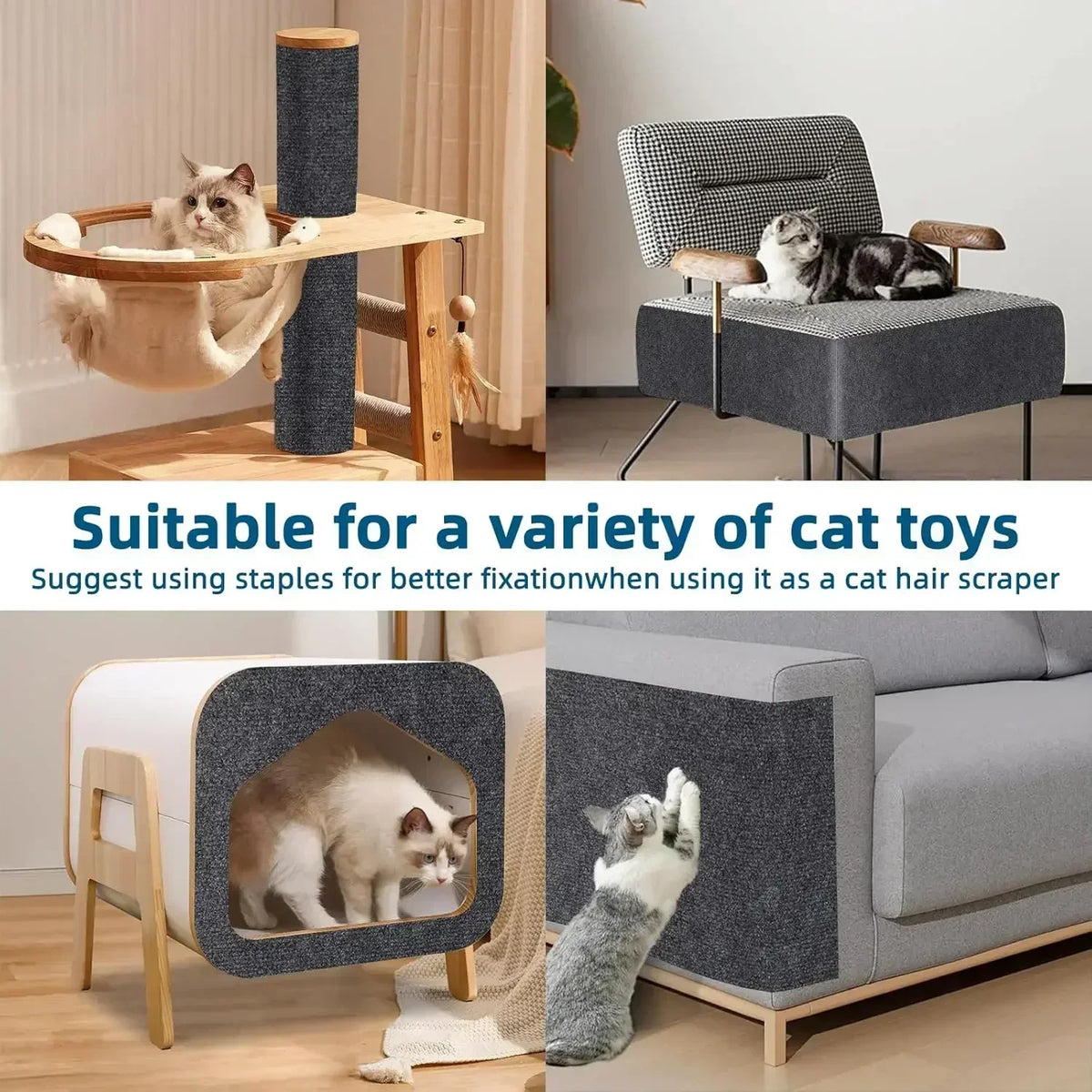 tapis anti griffures auto adhésif chat tapis amovible protection canapé découpable paws sharpen tissu