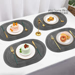 Set de table en coton tressé noir