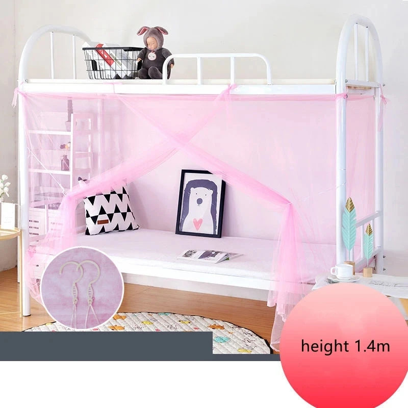filet protection lit adulte polyester coton blanc rose bleu violet moderne clips fermeture éclair