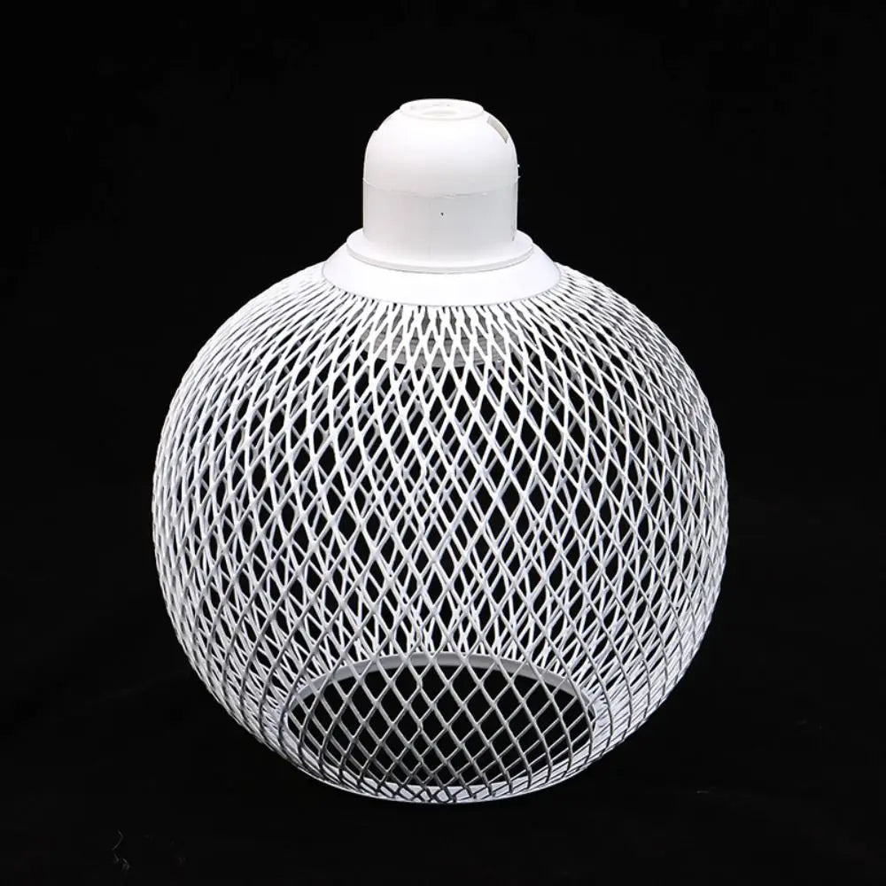 lampe suspendue industrielle filtre ampoule filament noir doré blanc métal maille opacité vintage