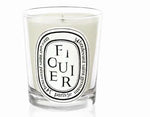 bougies parfumées cire gel aromathérapie forme coupe blanc logo diptyque verre transparent classique set
