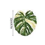 coasters feuilles tropicales vert blanc rose antidérapants moderne protége comptoir cuisine
